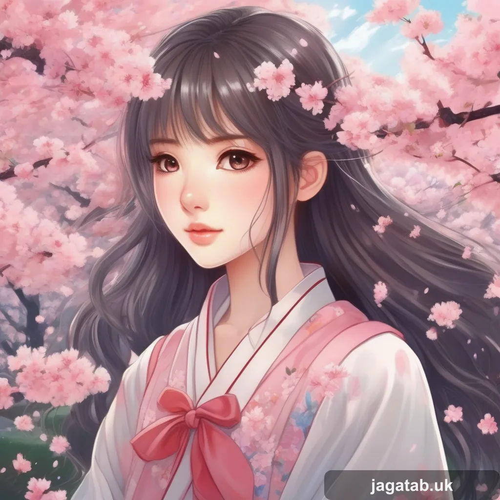 052 Anime Style Girl With Long Hair In A Che 6feb