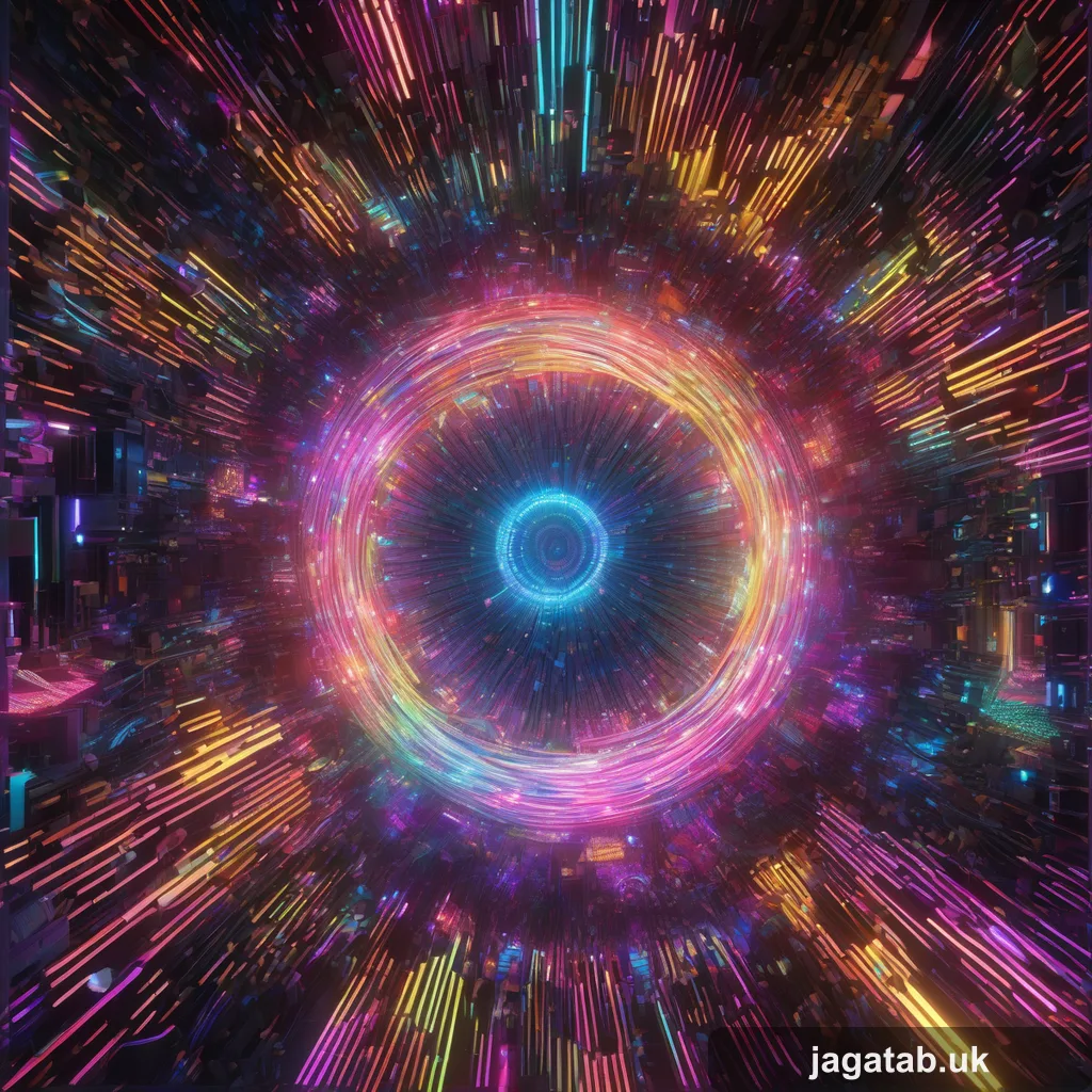 062 A Swirling Vortex Of Iridescent Circuitr 72bd