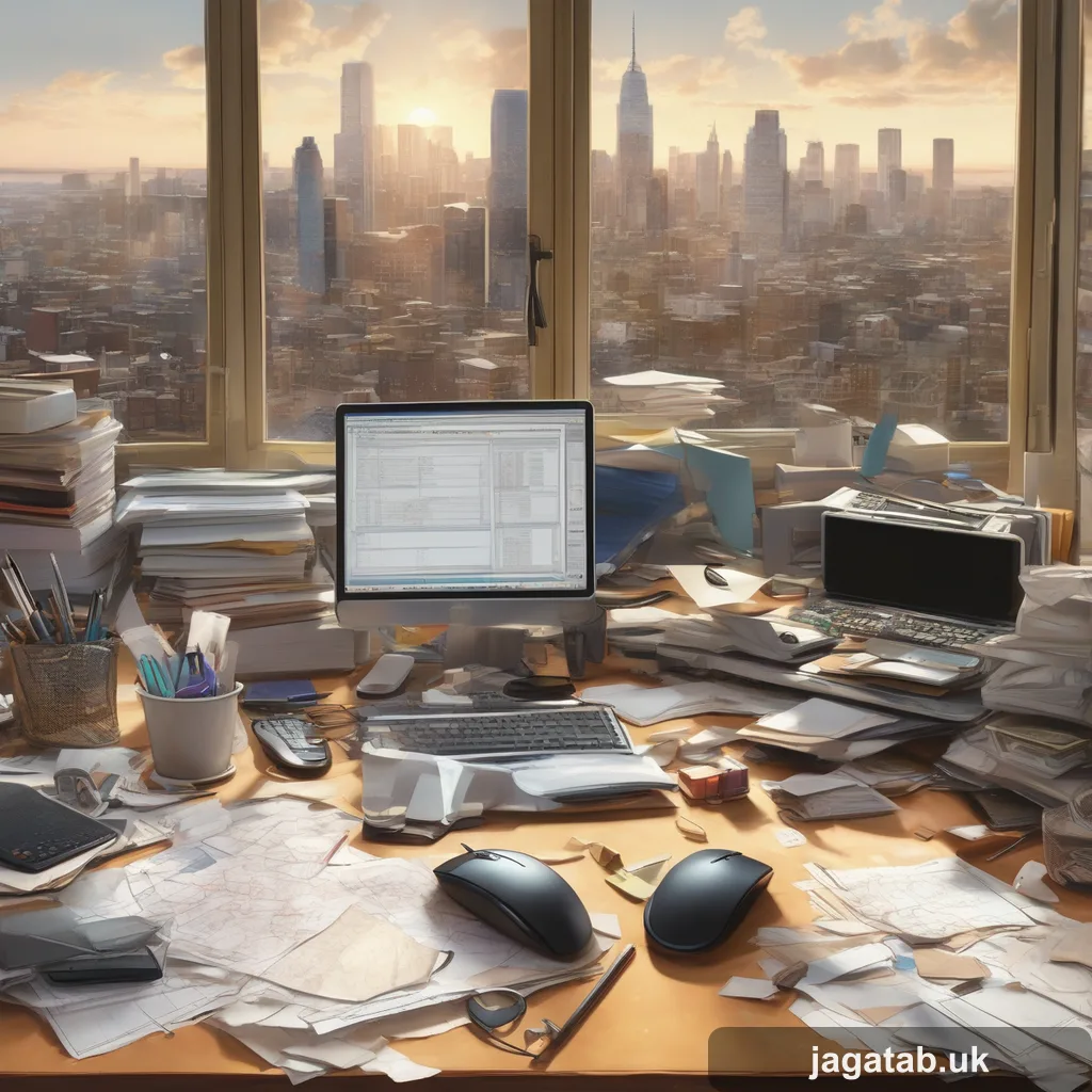 126 Photorealistic Photograph A Cluttered De 20b9