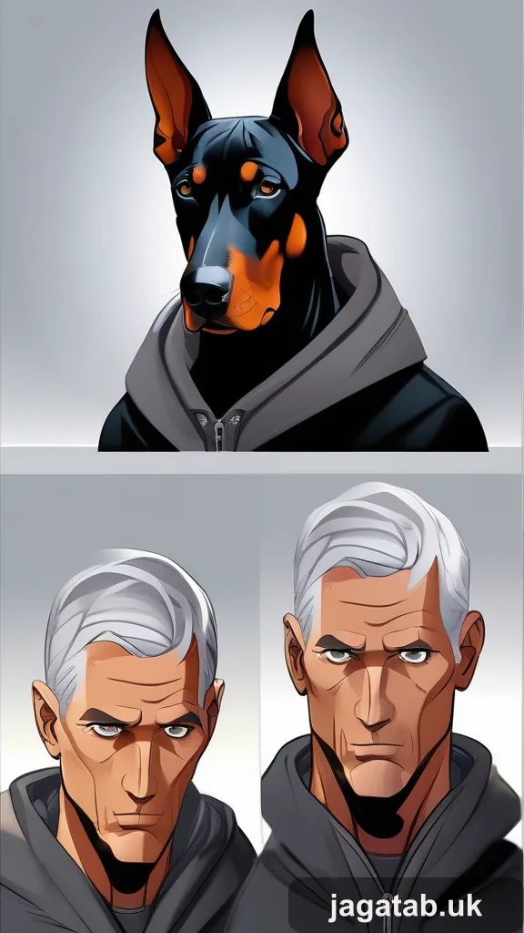 316 Elderly Man Gray Stubble Rumpled Hoodie 8802