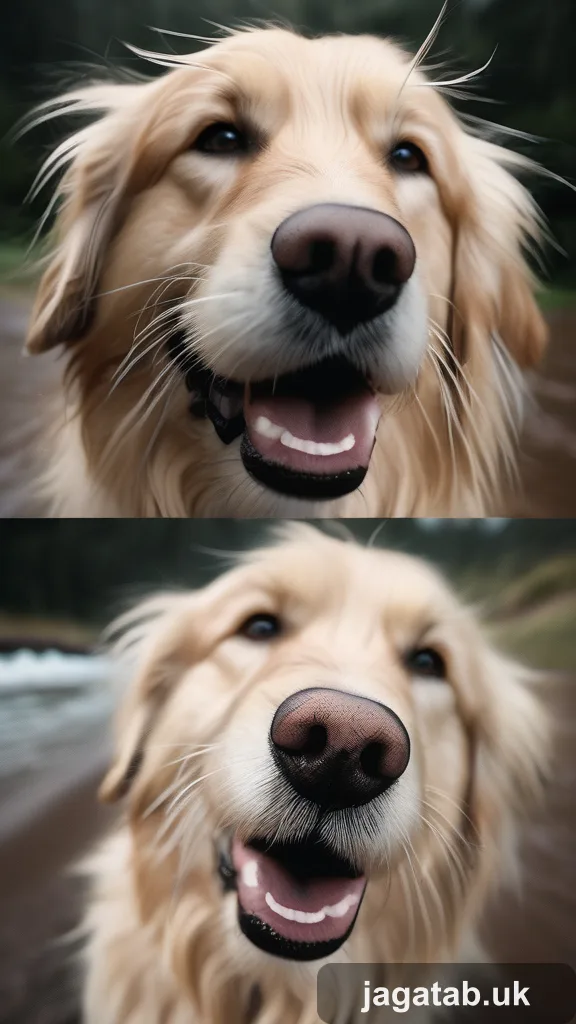 344 Scruffy Golden Retriever Floppy Ears Gui 492b